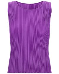 Pleats Please Issey Miyake - 'Monthly Colors: August' Top - Lyst