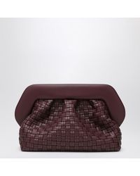 THEMOIRÈ - Plum-Coloured Woven Bios Clutch Bag - Lyst