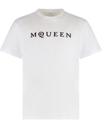McQueen - T-Shirt With Logo - Lyst