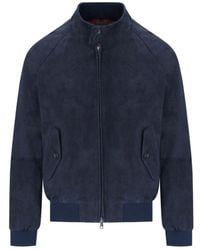 Baracuta - G9 Suède Bomber Jacket - Lyst
