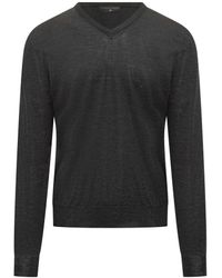 FILIPPO DE LAURENTIIS - Wool V-Neck Sweater - Lyst