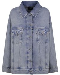 7 For All Mankind - Denim Jacket - Lyst