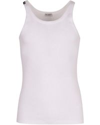 Dolce & Gabbana - Logo Cotton Tank Top - Lyst