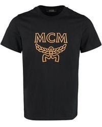 MCM - Logo Cotton T-shirt - Lyst