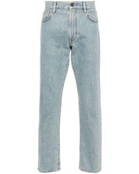 Moschino - Straight Jeans With Patch - Lyst