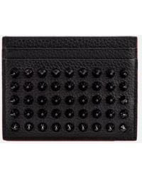 Christian Louboutin Paros Studded Wallet in Black for Men | Lyst