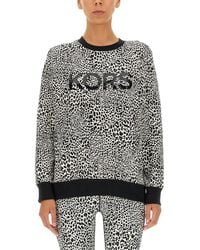 Michael Kors - Sweatshirt With Logo Print - Lyst