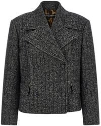 Dolce & Gabbana - Striped Wool Blazer - Lyst