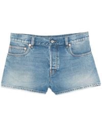 Gucci - Denim Cotton Shorts - Lyst