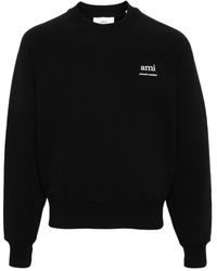 Ami Paris - Ami Paris Logo Cotton Sweatshirt - Lyst