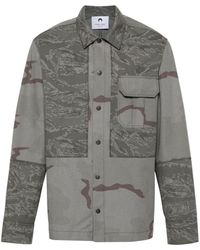 Marine Serre - Camouflage Print Overshirt - Lyst