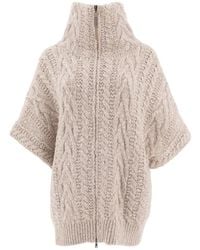 Brunello Cucinelli - Cardigan With Monili-Details - Lyst