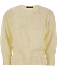 Fabiana Filippi - Mohair Sweater With Micro Sequins - Lyst