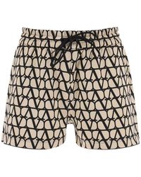 Valentino Garavani - Toile Iconographe Jersey Shorts - Lyst