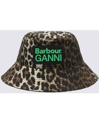 BARBOUR X GANNI - Leopard Canvas Bucket Hat - Lyst