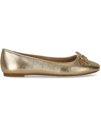 Michael Kors - Nori Gold Ballet Flat Shoe - Lyst