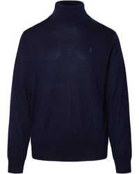 Polo Ralph Lauren - Blue Wool Turtleneck Sweater - Lyst