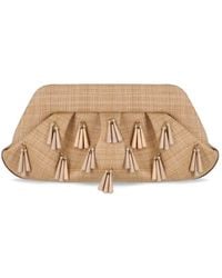 THEMOIRÈ - Emera Paper Fringes Macadamia Clutch Bag - Lyst