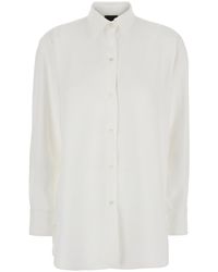 Plain - Shirt With Classic Collar - Lyst