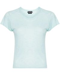 Tom Ford - Slub Cotton Jersey Crewneck T-shirt Clothing - Lyst
