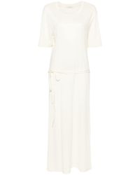 Lemaire - Belted Rib T-Shirt Dress - Lyst
