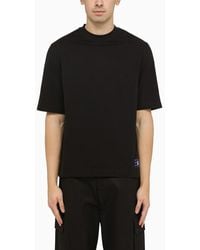 Burberry - Black Oversize Crew Neck T Shirt - Lyst