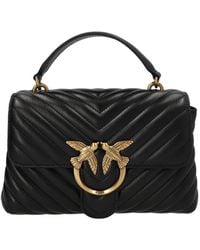 Pinko - Elegant Quilted Mini Handbag Charm - Lyst