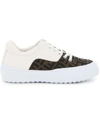 fendi force canvas sneaker