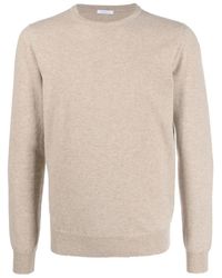Malo - Round Neck Sweater In Wool - Lyst