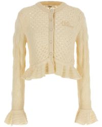 Chloé - Pointelle Cardigan - Lyst