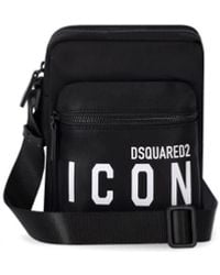 DSquared² - Be Icon Black Crossbody Bag - Lyst