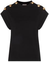 Alexander McQueen - Black Cotton T-shirt - Lyst