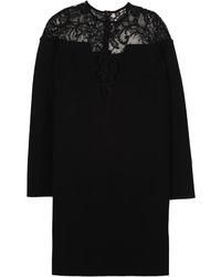 Givenchy - Lace Detail Knitted Dress - Lyst