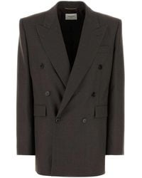 Saint Laurent - Jackets And Vests - Lyst