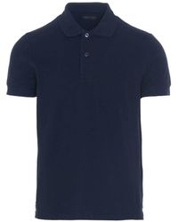 Tom Ford - Piqué Cotton Polo Shirt - Lyst