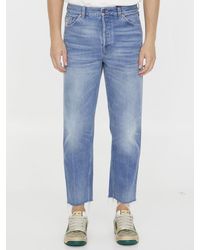 Gucci - Washed-out Denim Jeans - Lyst