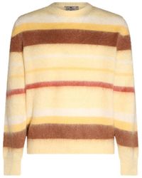 Etro - Mohair And Wool Blend Stripe Sweater - Lyst