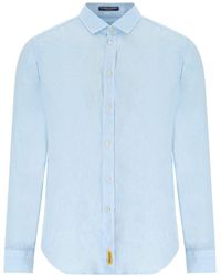 B-D BAGGIES - Brad Light Blue Linen Shirt - Lyst