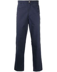 Polo Ralph Lauren - Navy Cotton Straight-leg Trousers - Men's - Cotton/spandex/elastane - Lyst