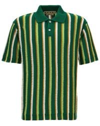 Marni - Striped Polo Shirt - Lyst