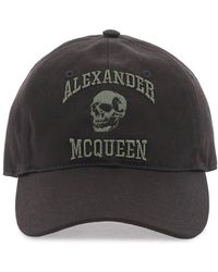 Alexander McQueen - Varsity Skull Baseball Cap - Lyst