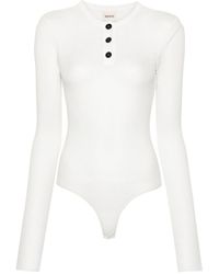 Khaite - Janelle Cotton Bodysuit - Lyst