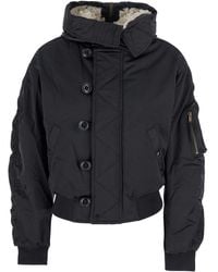 Isabel Marant - 'Elisa' Jacket With Hood With Zip And One Zip Pocket On The Sleeve - Lyst