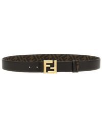 Fendi - 'Squared Ff' Reversible Belt - Lyst