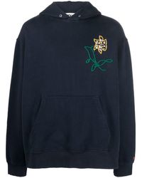 President's - Embroidered-logo Long-sleeve Hoodie - Lyst