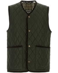 Burberry - V Neck Snap Button Vest - Lyst