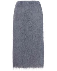 Dries Van Noten - Sokna Lightweight Fringed Midi Skirt - Lyst