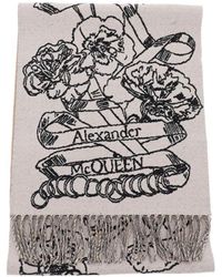 Alexander McQueen - Wool Reversibile Scarf - Lyst