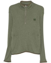 RANRA - Fissure Zip Up Rib L/S Tee - Lyst