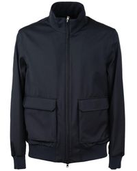 Herno - Layers Wool Storm Bomber Jacket - Lyst